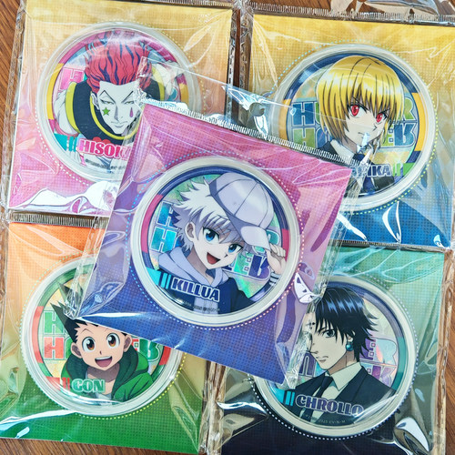 正版全职猎人徽章吧唧奇犽小杰西索酷拉皮卡库洛洛动漫角色官谷