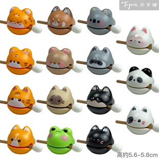 功德+1小木鱼正版卡通可爱动物解压玩偶玩具模型公仔创意礼物佛系