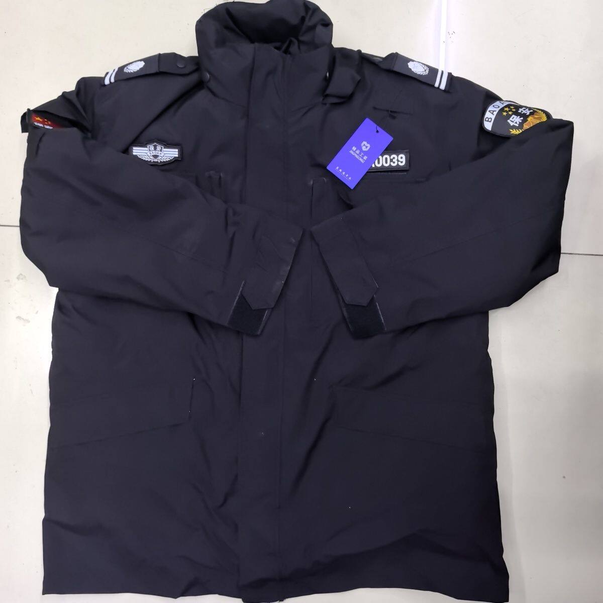 保安加厚速干大衣内胆可拆卸冬季速干加厚防寒棉衣防寒服防寒大衣