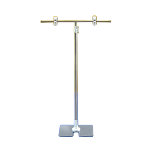 pop不锈钢T型伸缩海报夹支架广告牌支撑架子桌面展示架折叠展架宣传KT板夹导购条落地立式金属