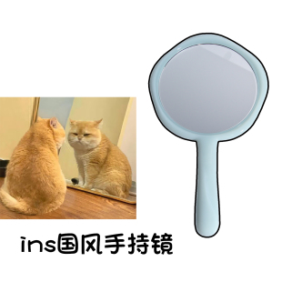 彩棠TIMAGE流玉棠花手持镜化妆镜高级国风便携随身补妆小镜子女