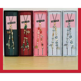 星巴克CASETIFY联名手机链青花瓷粉色礼盒便携挂饰绳背包书包