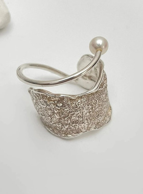 足银999几何肌理戒指6