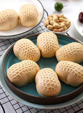 宴小点创意下午茶包子花生包新年宴会半成品新式点心酒席速冻面包