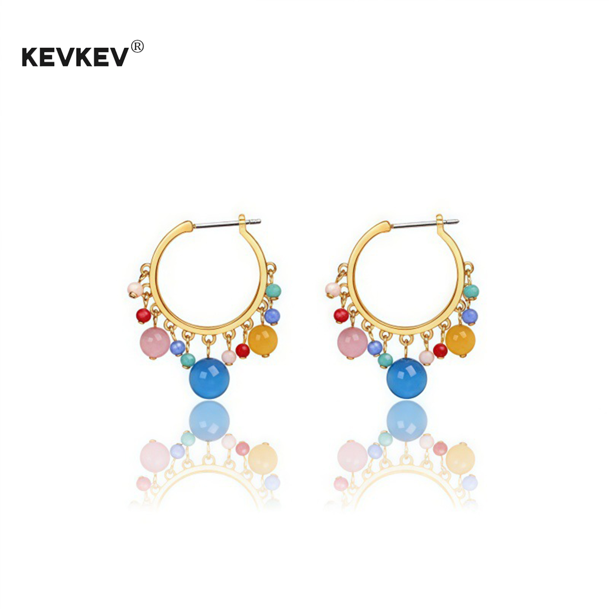 kevkev地球超新鲜王玉雯同款耳环多巴胺彩色耳环女夏日海边度假风