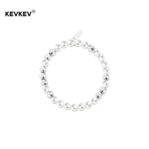kevkev韩国正品施家珍珠极光手链串珠节日礼物情侣手串小众可刻字