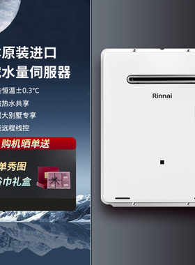 Rinnai/林内REU-AM3237W(K)-CH原装进口燃气热水器恒温32升室外机