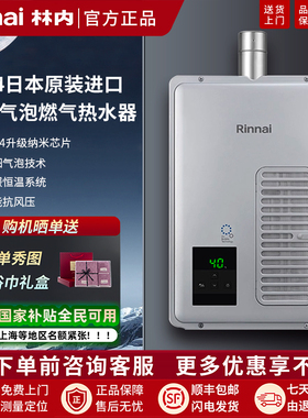 Rinnai/林内 REU-UA1620WF(K)-CH日本进口超细气泡恒温燃气热水器