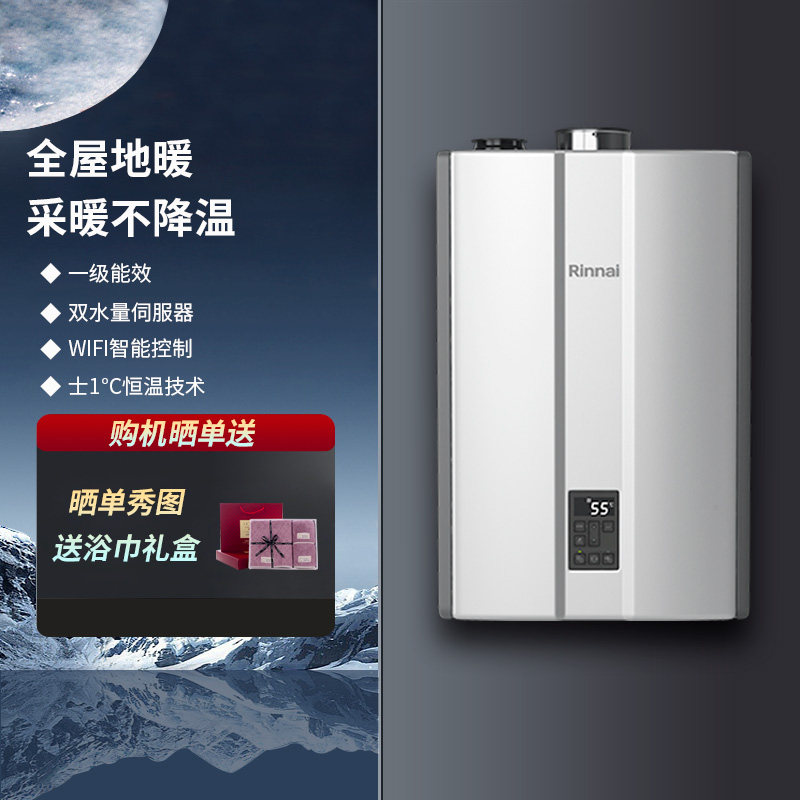 Rinnai/林内 G-boiler大G壁挂炉A2700FF/A4400FF单采暖地暖进口
