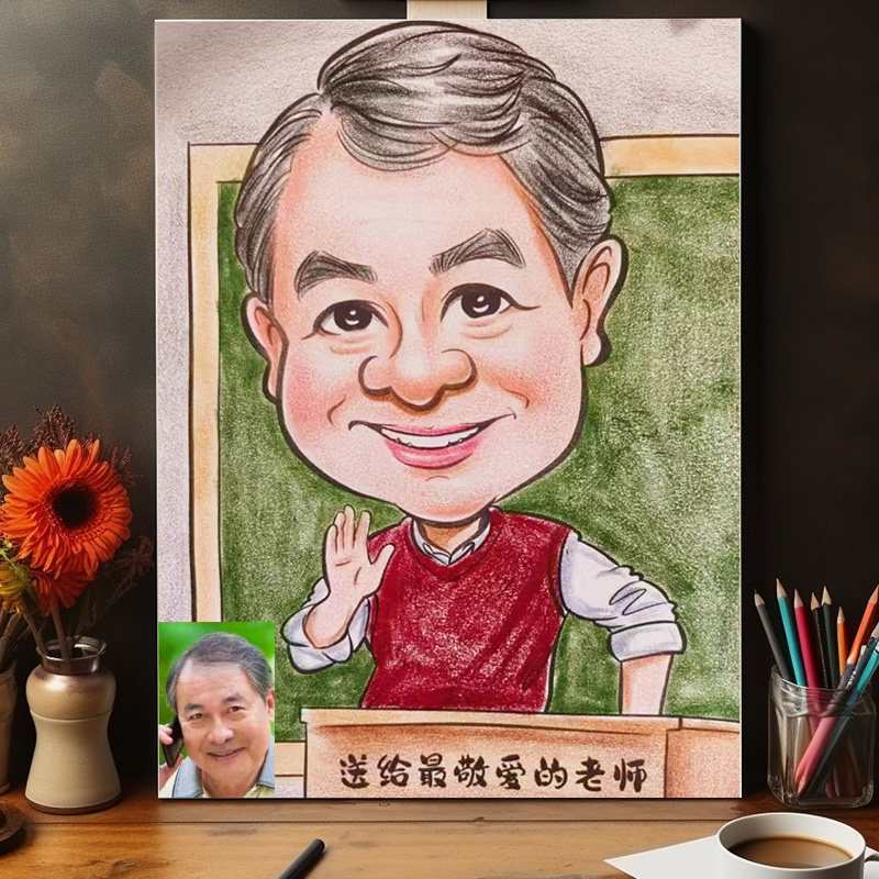宝宝公司领导医生老师似颜绘礼物图片