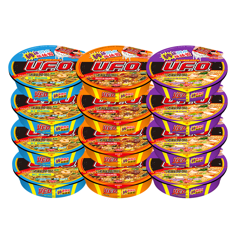 日清ufo飞碟炒面多口味组合装