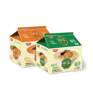日清越南拉王香辣豚骨风味豚骨风味五连包泡面方便面速食