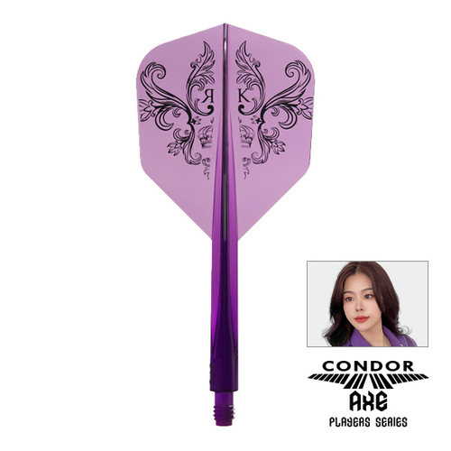 千里达CONDOR AXE 郭莎莎 紫色 硬质一体飞镖翼 小方形 不易变形