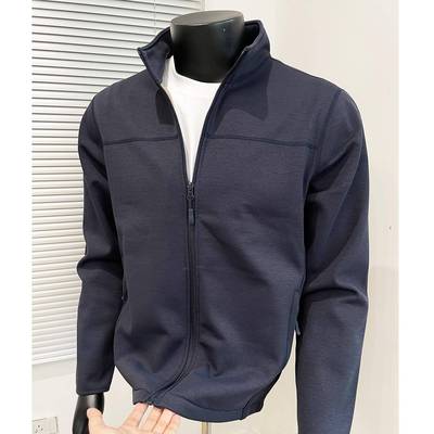 户外防风外套男加绒加厚2025新款秋冬奥粒绒开衫卫衣男款立领夹克