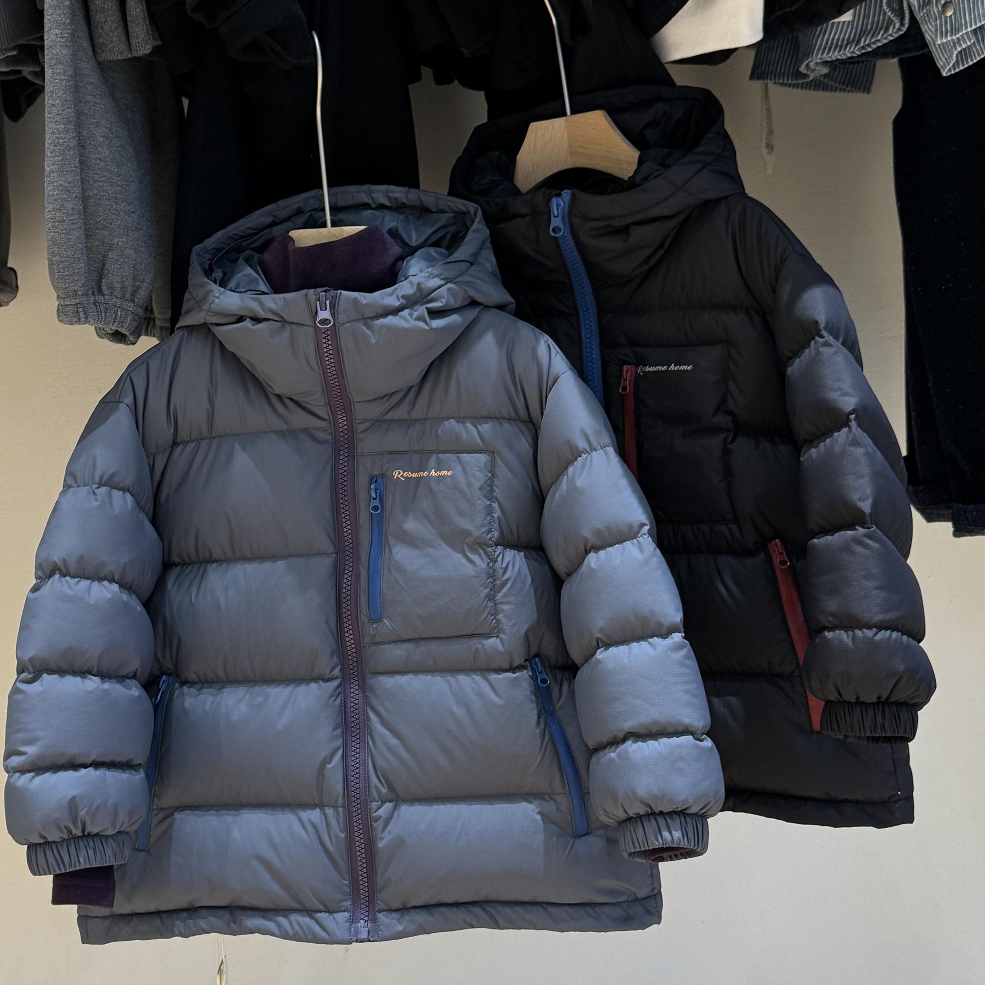 简历童装冬季新款中大童羽绒服