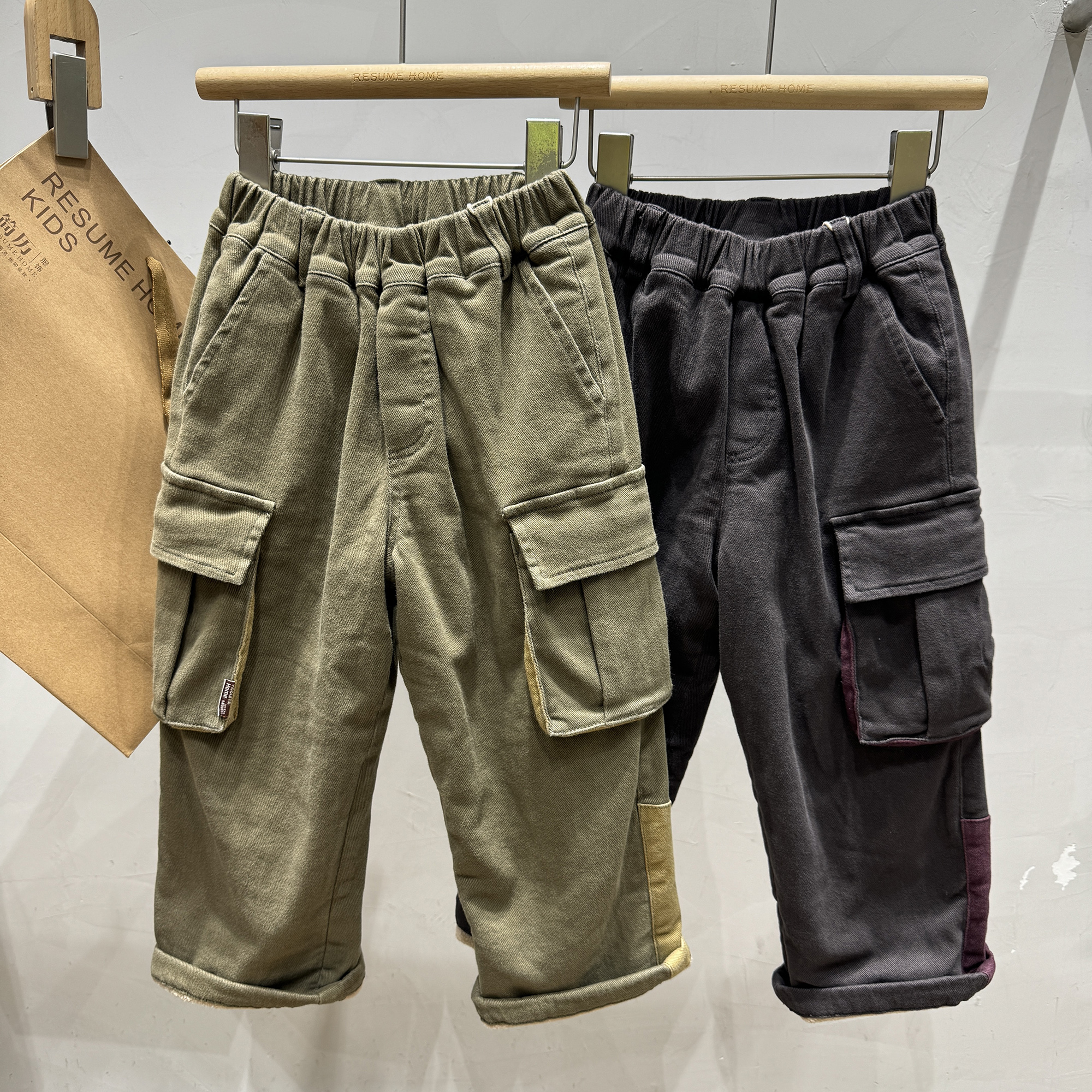 童装童工装裤韩版日系宽松休闲裤