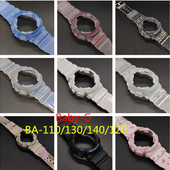 110PL 110 112 120 140 casio卡西欧Baby 130 G树脂表带表壳BA