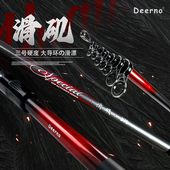 德尔诺滑漂小矶竿3号船矶钓竿沉底钓竿碳素短节大导环海钓竿滑矶