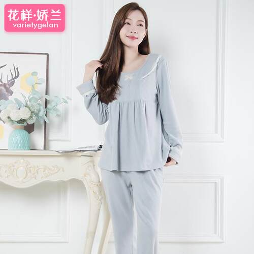 女套头柔软加厚法机睡衣