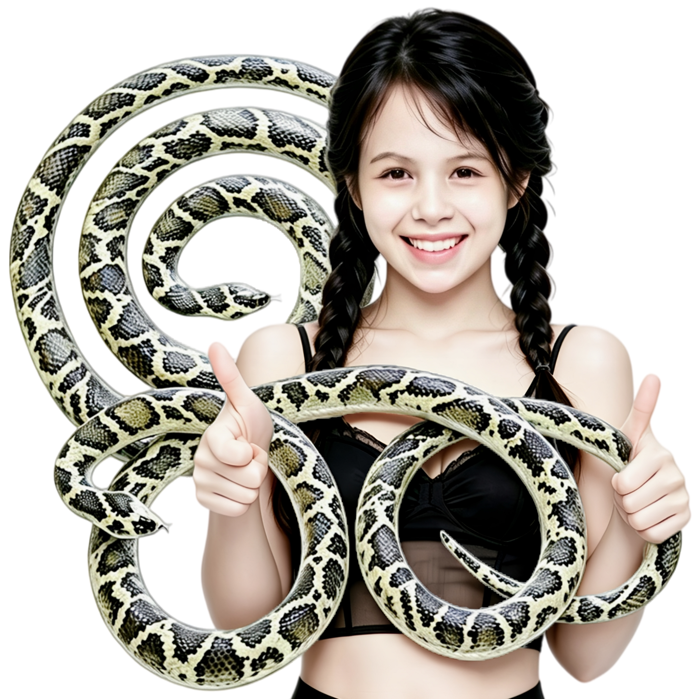 软胶仿真大蟒蛇逼真彩印蛇儿童玩具假蛇果园菜地驱鸟道具动物模型