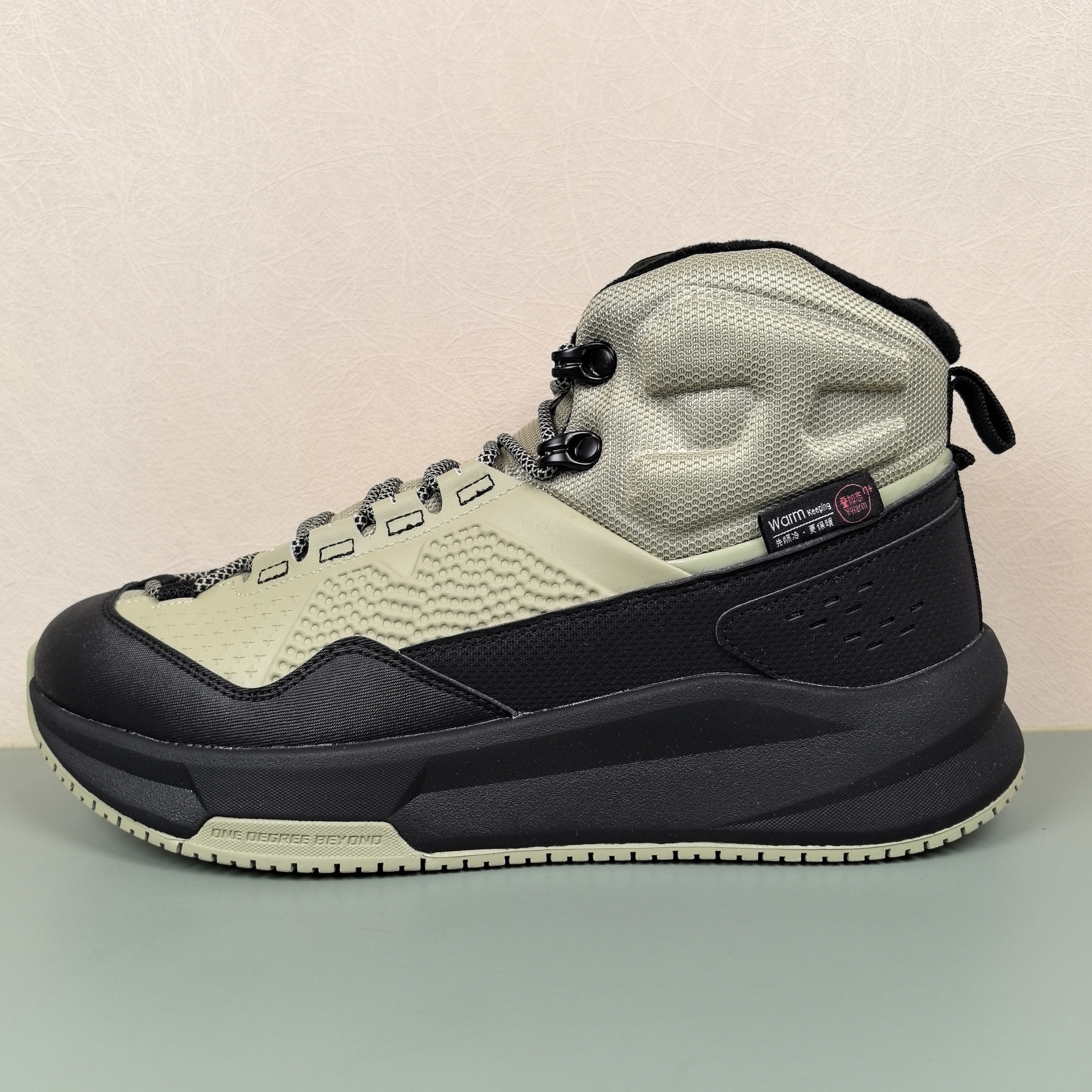 361度男鞋加毛运动时尚鞋专柜正品2025冬季新款雪地胎大棉鞋6703A