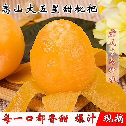 【正宗】云南昭通大五星枇杷新鲜水果鲜甜爽多汁现摘甜琵琶3/5斤