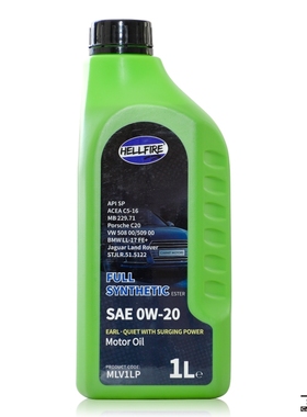 HELLFIRE地狱火伯爵plus系列0W-20 API SP/ACEA C5欧规全合成机油
