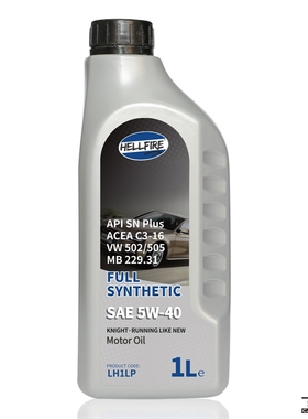 HELLFIRE地狱火LH1LP 5W-40新版骑士系列C3高性能全合成机油 1L装