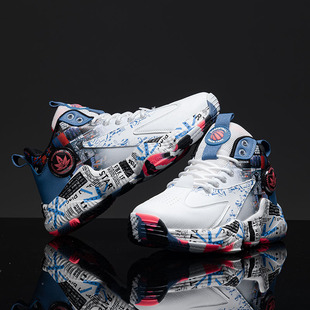 小恶魔与天使drew鞋子男2025夏季透气国潮ins运动篮球高帮旅游鞋