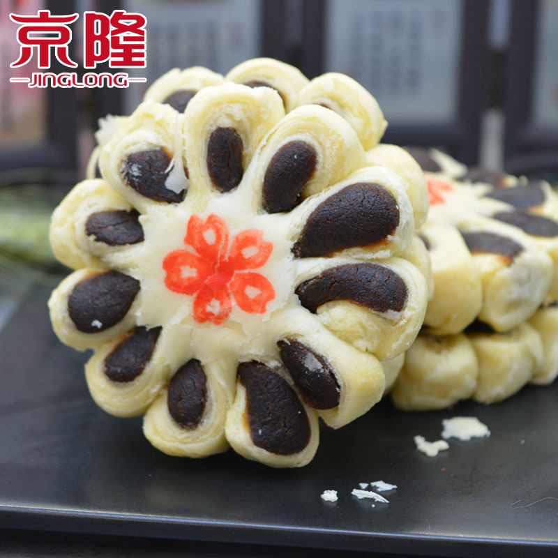 京隆北京特产枣花酥正宗老式传统中式糕点点心枣泥糕酥皮零食小吃