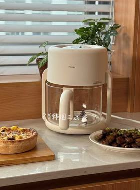 韩国代购进口ins简约白色空气炸锅家用新款可视多功能智能电炸锅