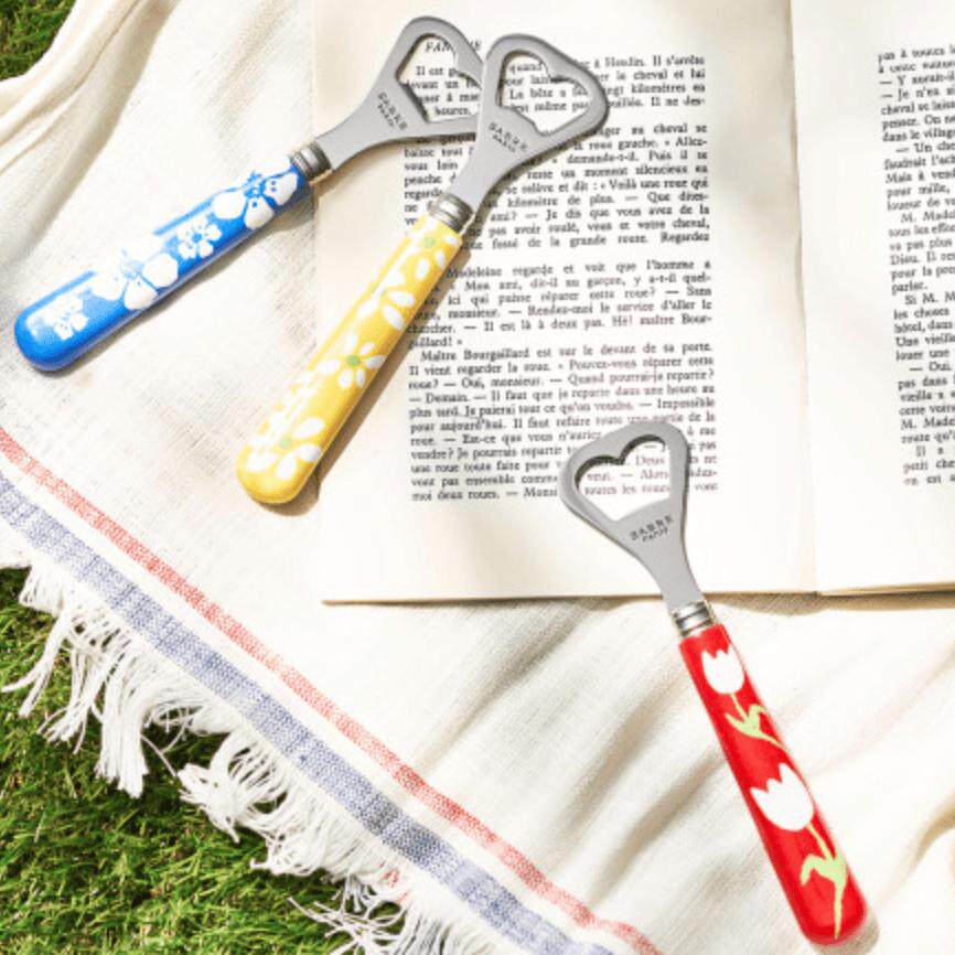 韩国代购进口法式复古简约家用起瓶器印花啤酒开瓶器家开罐器