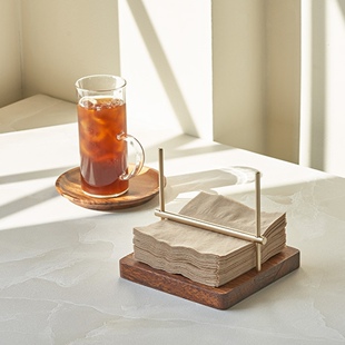 韩国代购进口方形压杆餐巾纸纸巾架极简餐桌至今收纳架卧室抽纸盒