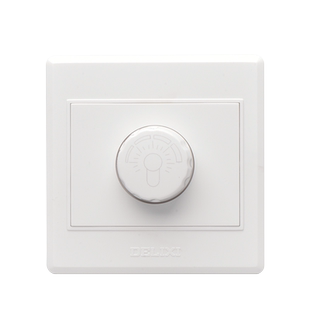 德力西调光开关旋钮面板86型暗装家用床头灯台灯调节亮度无极调光