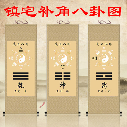 镇宅补角八卦图河图洛书
