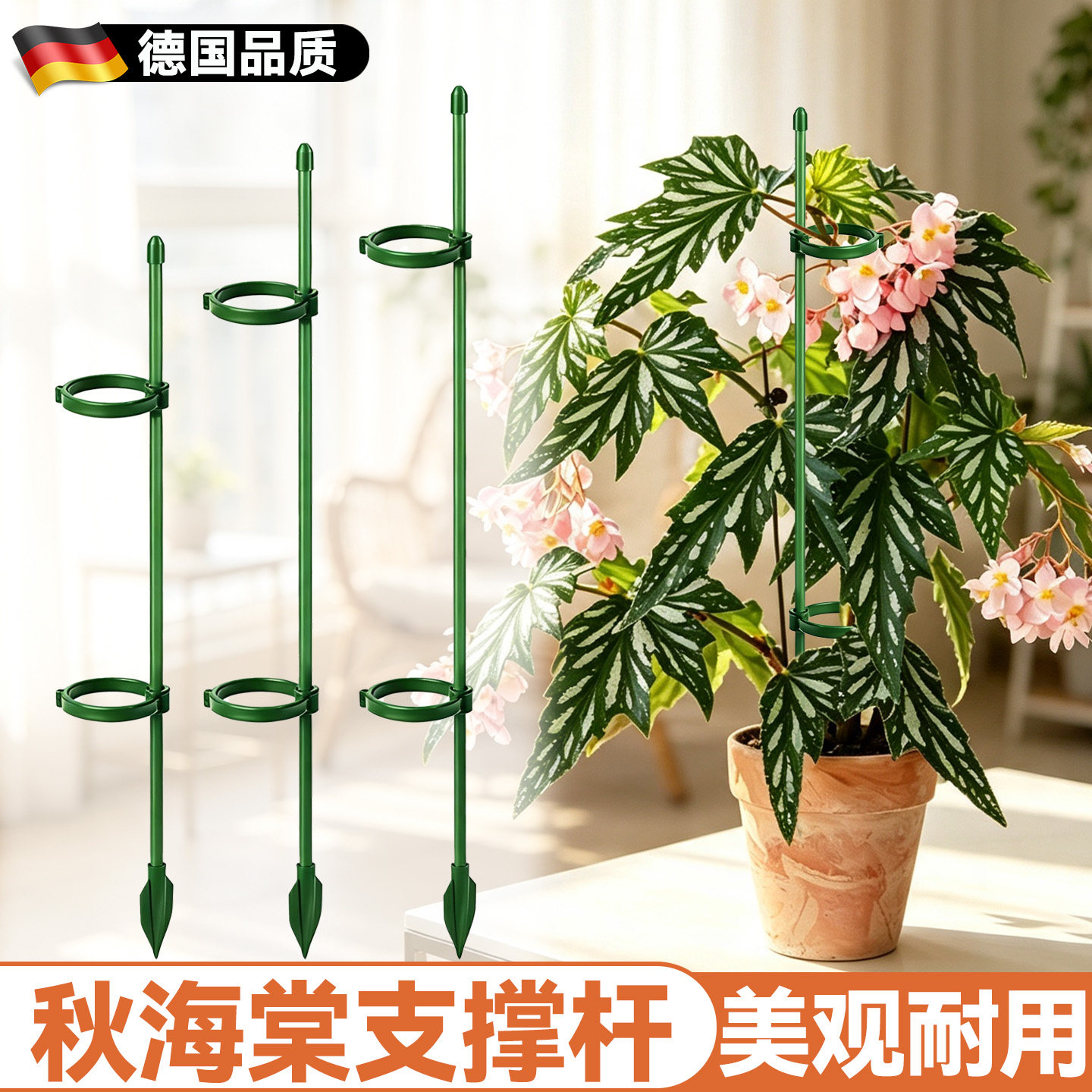 秋海棠支撑杆花爬架植物支撑架盆栽支架家用造型花支撑架子爬藤架图片