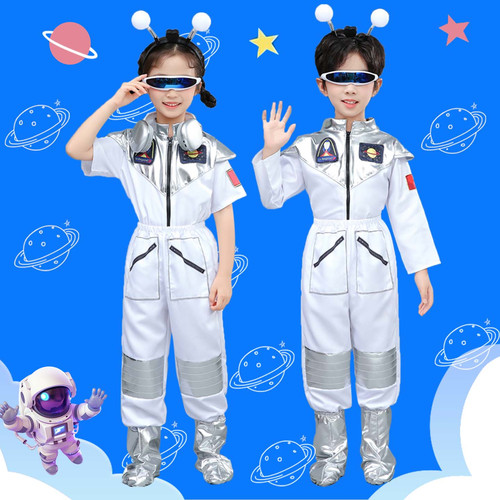 新款宇航员儿童太空服AI未来科技感演出服中小学生运动会航天服装