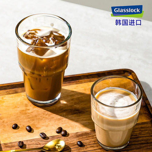 glasslock进口玻璃咖啡杯水杯
