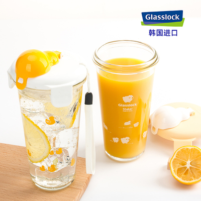 GLASSLOCK进口卡通可爱玻璃杯450