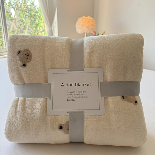 A类牛奶绒毛毯空调毯四季盖毯