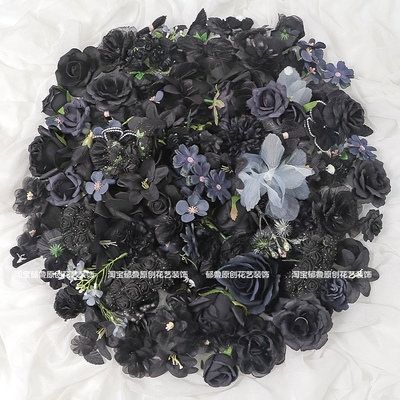 黑色系仿真花假花家居装饰拍摄