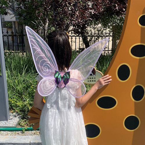 仿真天使翅膀礼物电动会动的