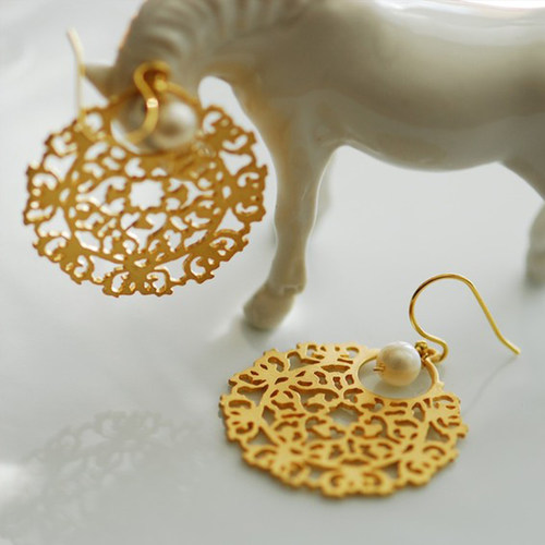 耳环摩洛哥珍珠耳环joojooland