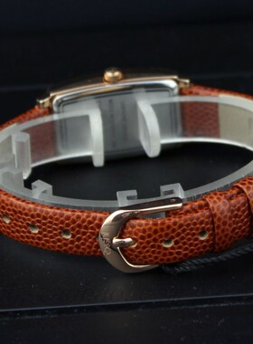 罗西尼1406女表原装皮表带真皮黄色豹纹原厂专柜正品1406G06C专用