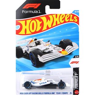 风火轮火辣小跑车模型玩具小红牛车队Visa Cash App F1方程式赛车