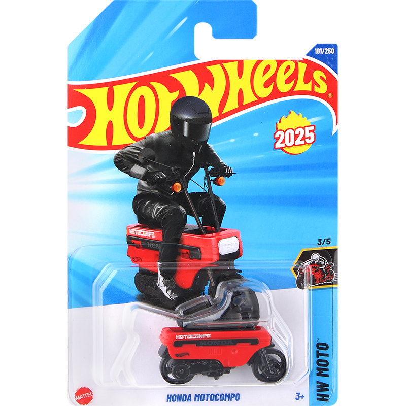 风火轮火辣小跑车仿真合金汽车模型玩具本田摩托车MOTOCOMPO 25J