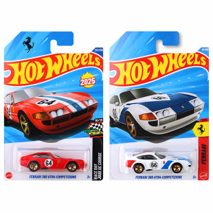 风火轮火辣小跑车仿真合金模型儿童玩具车法拉利365 GTB4竞速SF90