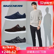 Skechers Giày nam Skechers Thời trang khâu giày thông thường Dây đeo cổ điển đơn giản Giày đế thấp 53779 - Dép / giày thường