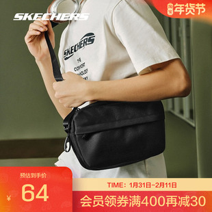 Skechers斯凯奇正品秋男女同款大容量单肩斜挎包休闲运动包