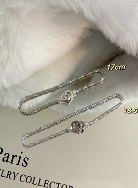 S925银轻奢小众精致双环锁扣满天星手链2026新款个性高级感手饰女